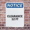 Signmission Clearance 12 Ft, 10 in W x Rectangle, Plastic OS-2PACK-NS-P-1014-V-10663 - alternate 5